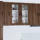 Fali konyhaszekrény 2 pcs Barna Tölgy 40 x 31 x 80 cm Faanyag