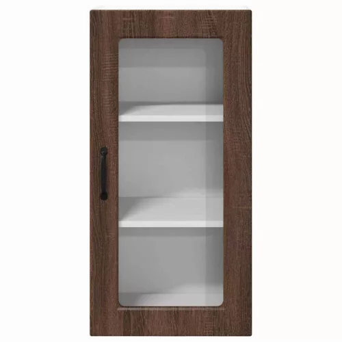 Fali konyhaszekrény 2 pcs Barna Tölgy 40 x 31 x 80 cm Faanyag
