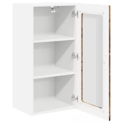 Fali konyhaszekrény polcokkal Öreg fa 40 x 31 x 80 cm Faanyag