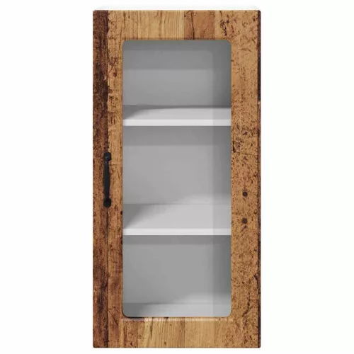 Fali konyhaszekrény polcokkal Öreg fa 40 x 31 x 80 cm Faanyag