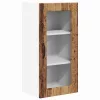 Fali konyhaszekrény 2 pcs Öreg fa 40 x 31 x 80 cm Faanyag