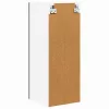 Fali konyhaszekrény 2 pcs Fekete 30 x 31 x 80 cm Faanyag
