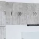 Fali konyhaszekrény 2 pcs Beton Szürke 30 x 31 x 80 cm Faanyag