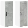 Fali konyhaszekrény 2 pcs Beton Szürke 30 x 31 x 80 cm Faanyag