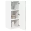 Fali konyhaszekrény 2 pcs Beton Szürke 30 x 31 x 80 cm Faanyag