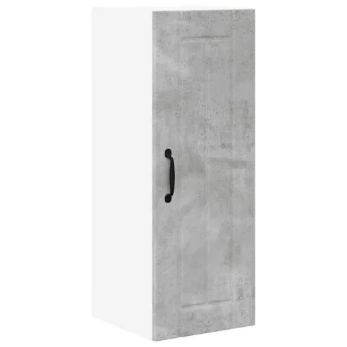 Fali konyhaszekrény 2 pcs Beton Szürke 30 x 31 x 80 cm Faanyag