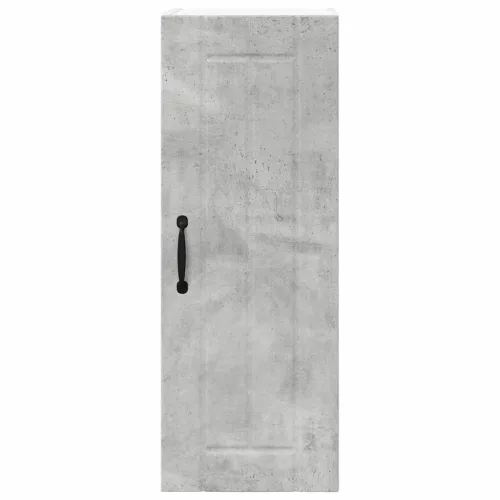 Fali konyhaszekrény 2 pcs Beton Szürke 30 x 31 x 80 cm Faanyag