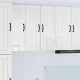 Fali konyhaszekrény 2 pcs Magas Fényű Fehér 30 x 31 x 80 cm