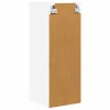 Fali konyhaszekrény 2 pcs Magas Fényű Fehér 30 x 31 x 80 cm