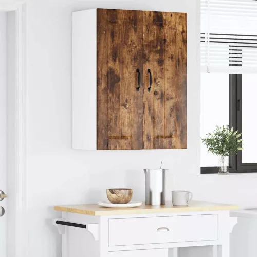 Fali konyhaszekrény 2 pcs Füstölt tölgy 30 x 31 x 80 cm Faanyag