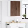 Fali konyhaszekrény 2 pcs Barna Tölgy 30 x 31 x 80 cm Faanyag