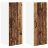 Fali konyhaszekrény 2 pcs Öreg fa 30 x 31 x 80 cm Faanyag