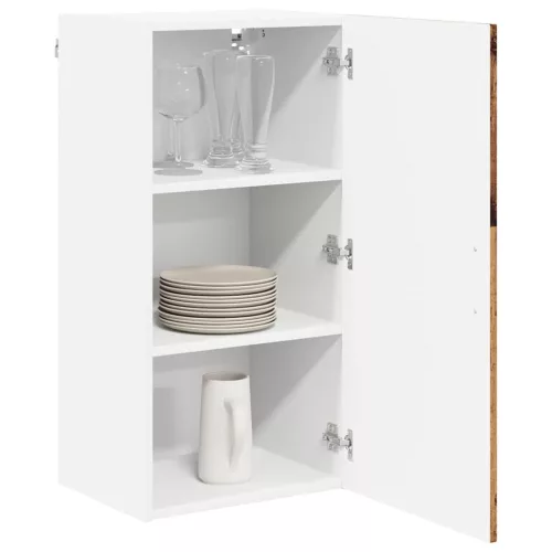 Fali konyhaszekrény polcokkal Öreg fa 40 x 31 x 80 cm Faanyag