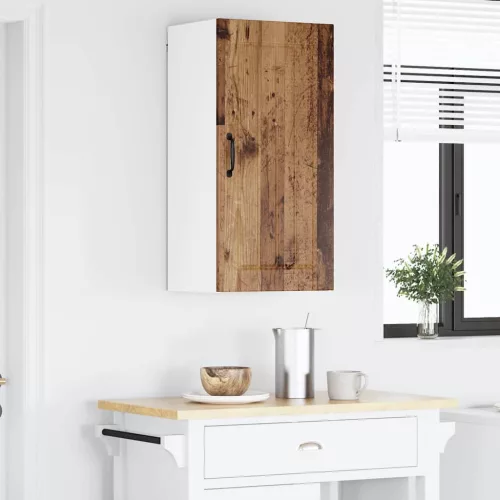 Fali konyhaszekrény polcokkal Öreg fa 40 x 31 x 80 cm Faanyag