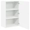 Fali konyhaszekrény polcokkal Fehér 50 x 31 x 80 cm Faanyag