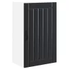 Fali konyhaszekrény polcokkal Fekete 50 x 31 x 80 cm Faanyag