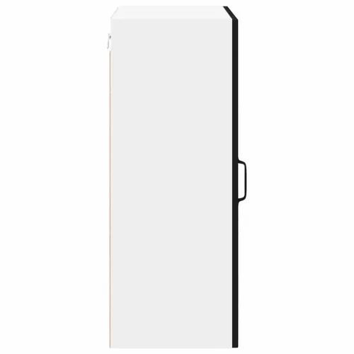 Fali konyhaszekrény polcokkal Fekete 50 x 31 x 80 cm Faanyag