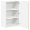 Fali konyhaszekrény polcokkal Öreg fa 50 x 31 x 80 cm Faanyag