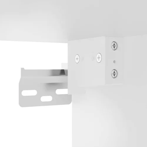 Fali konyhaszekrény polcokkal Fehér 80 x 31 x 80 cm Faanyag