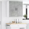 Fali konyhaszekrény Beton Szürke 80 x 31 x 80 cm Faanyag