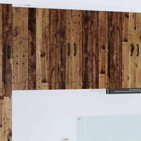   Fali konyhaszekrény polcokkal Öreg fa 80 x 31 x 80 cm Faanyag