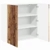 Fali konyhaszekrény polcokkal Öreg fa 80 x 31 x 80 cm Faanyag
