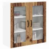 Fali konyhaszekrény polcokkal Öreg fa 80 x 31 x 80 cm Faanyag