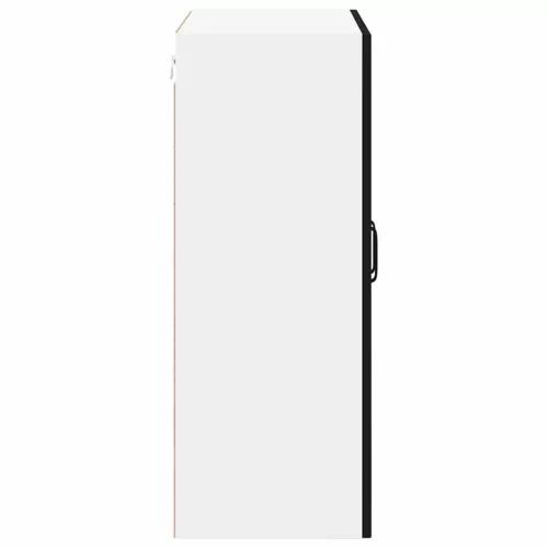 Fali konyhaszekrény polcokkal Fekete 60 x 31 x 80 cm Faanyag