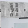 Fali konyhaszekrény Beton Szürke 60 x 31 x 80 cm Faanyag