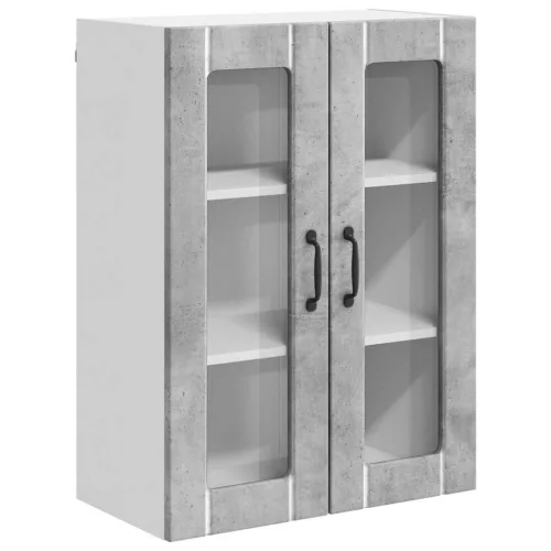 Fali konyhaszekrény Beton Szürke 60 x 31 x 80 cm Faanyag