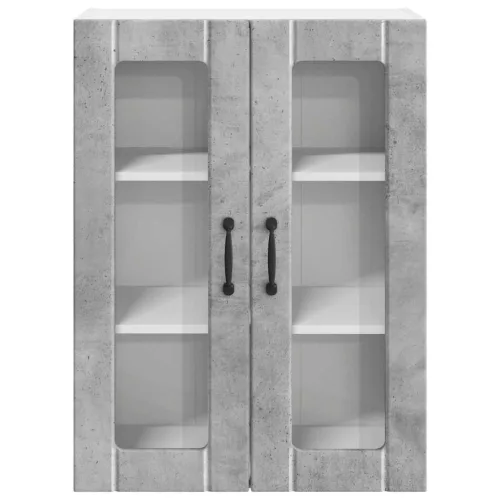 Fali konyhaszekrény Beton Szürke 60 x 31 x 80 cm Faanyag
