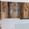 Fali konyhaszekrény polcokkal Öreg fa 60 x 31 x 80 cm Faanyag