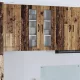 Fali konyhaszekrény polcokkal Öreg fa 60 x 31 x 80 cm Faanyag