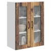 Fali konyhaszekrény polcokkal Öreg fa 60 x 31 x 80 cm Faanyag