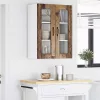 Fali konyhaszekrény polcokkal Öreg fa 60 x 31 x 80 cm Faanyag