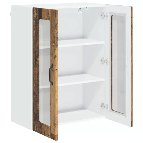 Fali konyhaszekrény polcokkal Öreg fa 60 x 31 x 80 cm Faanyag