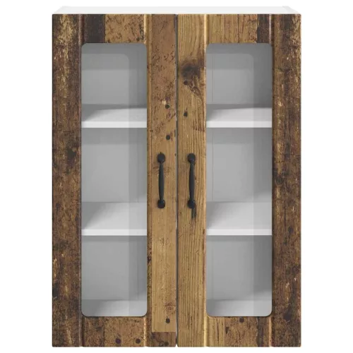 Fali konyhaszekrény polcokkal Öreg fa 60 x 31 x 80 cm Faanyag