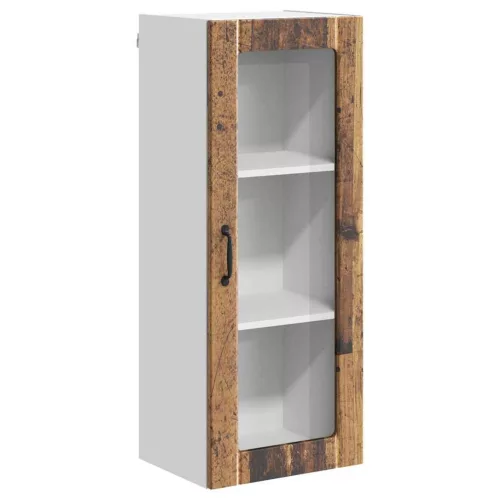Fali konyhaszekrény polcokkal Öreg fa 40 x 31 x 100 cm Faanyag