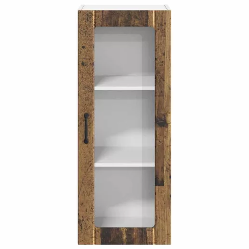 Fali konyhaszekrény polcokkal Öreg fa 40 x 31 x 100 cm Faanyag