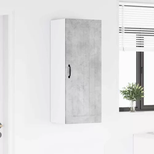 Fali konyhaszekrény Beton Szürke 40 x 31 x 100 cm Faanyag