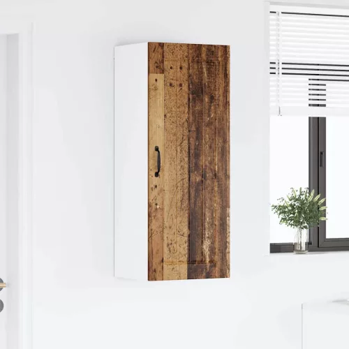 Fali konyhaszekrény polcokkal Öreg fa 40 x 31 x 100 cm Faanyag