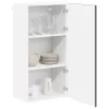 Fali konyhaszekrény polcokkal Fekete 50 x 31 x 100 cm Faanyag