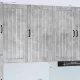 Fali konyhaszekrény Beton Szürke 50 x 31 x 100 cm Faanyag