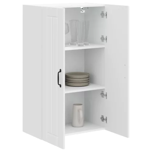 Fali konyhaszekrény polcokkal Fehér 60 x 31 x 100 cm Faanyag