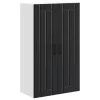 Fali konyhaszekrény polcokkal Fekete 60 x 31 x 100 cm Faanyag