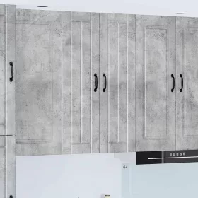 Fali konyhaszekrény Beton Szürke 60 x 31 x 100 cm Faanyag