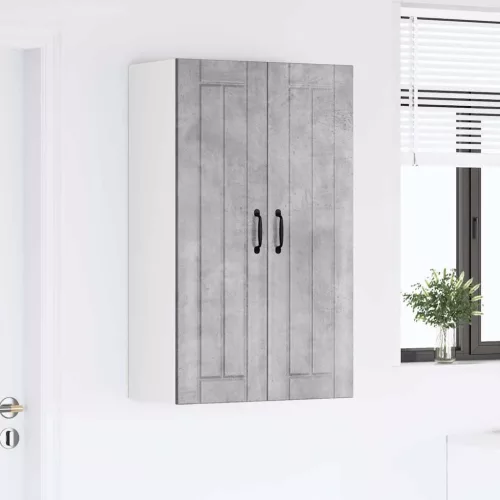 Fali konyhaszekrény Beton Szürke 60 x 31 x 100 cm Faanyag