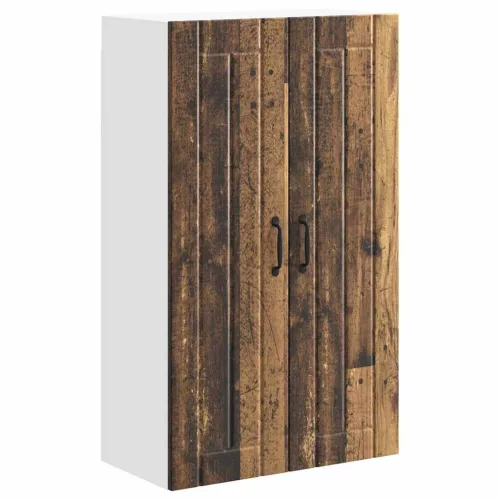 Fali konyhaszekrény polcokkal Öreg fa 60 x 31 x 100 cm Faanyag