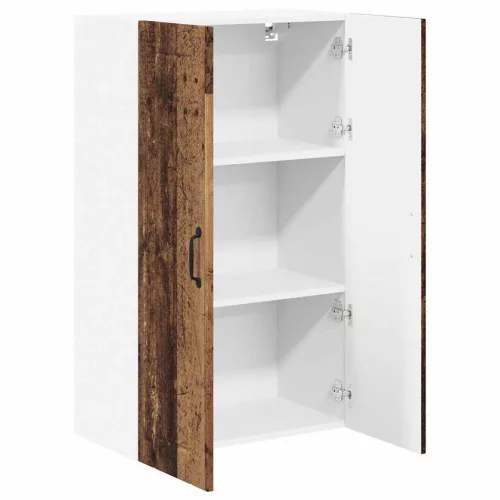 Fali konyhaszekrény polcokkal Öreg fa 60 x 31 x 100 cm Faanyag