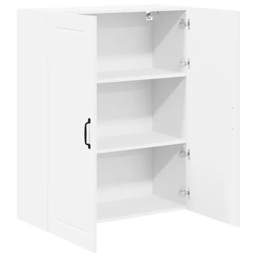 Fali konyhaszekrény polcokkal Fehér 80 x 31 x 100 cm Faanyag